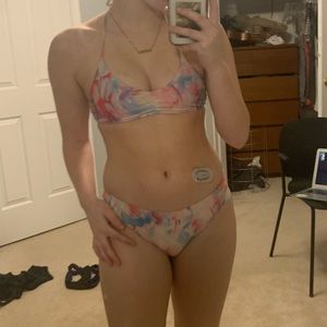 aeropostale tie dye bikini set